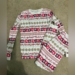 Burt's Bees unisex winter cocoa Kids Pajama Set